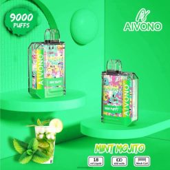 Mint Mojito Aivono AIM XXL 9000 Mouth Sticker Transparent V2D455 | Aivono Vape Price