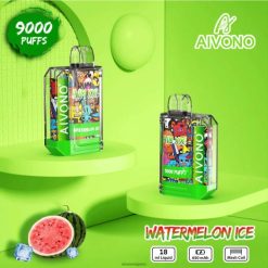 Watermelon Ice Aivono AIM XXL 9000 Mouth Sticker Transparent V2D448 | Aivono Vape Review
